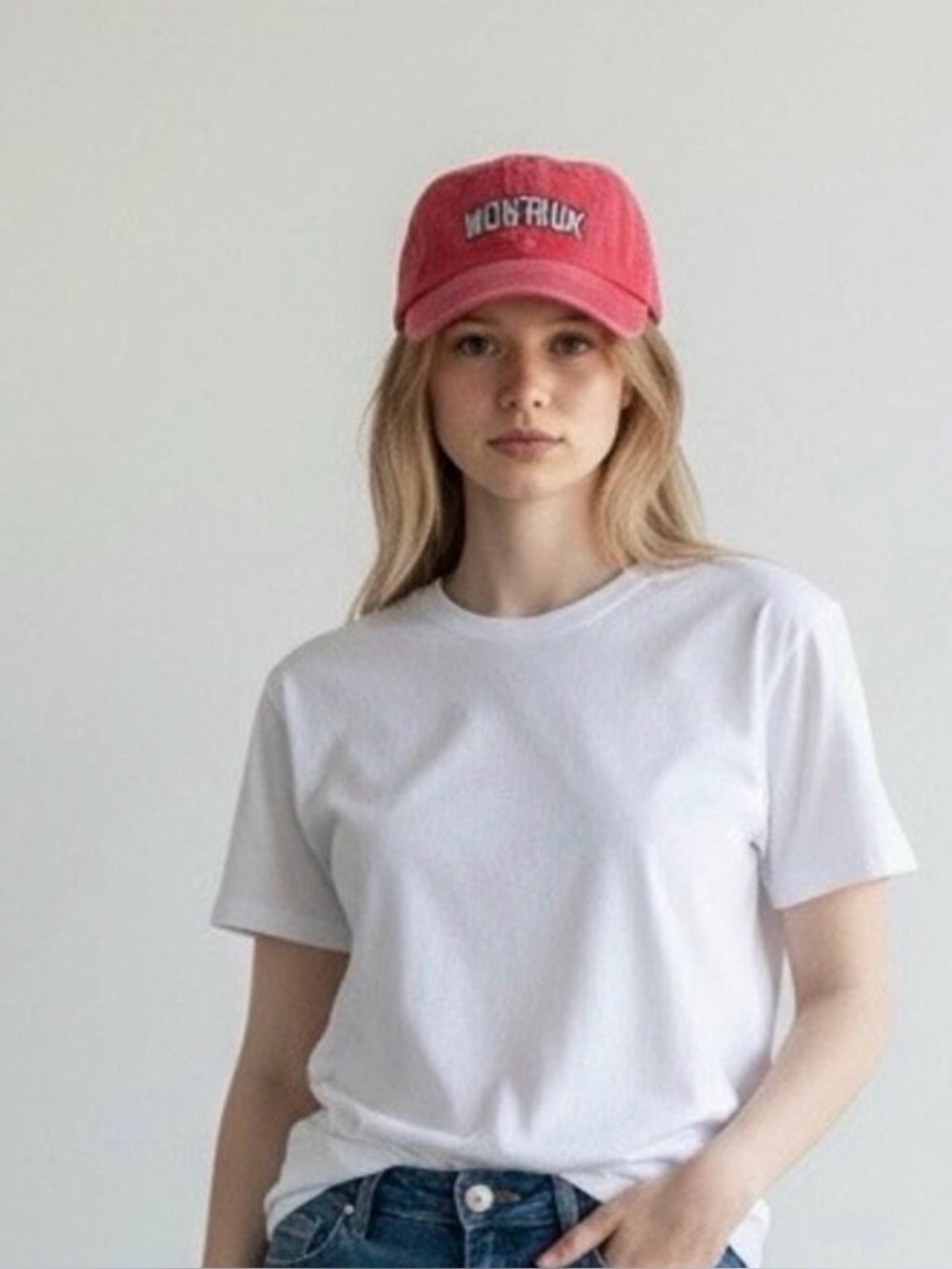 Montauk Baseball Cap in Faded Coral